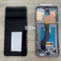 6.7" AMOLED S20 Plus LCD For SAMSUNG Galaxy S20 Plus S20+ G985F/DS G986B LCD Display Touch Screen Digitizer Assembly with Frame