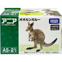 【Fun心玩】AN17970 正版 日本 多美 AS-21 袋鼠 探索動物 多美動物 動物模型 可動 模型 生日 禮物