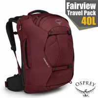 【OSPREY】Fairview 40 專業自助旅行子母背包40L(可容16吋筆電).可拆式行李包.登山包.健行包_鋯石紅