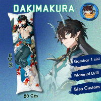 Dakimakura guling ANIME dan heng imbibitor lunae genshin impact 60cm x20cm
