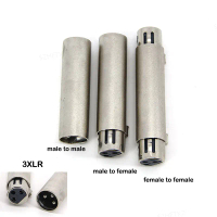 Penyambung Penyesuai Mikrofon Audio, 1PCS, 3-Pin XLR Perempuan Lelaki Ke Perempuan Perempuan, Xlr 3p