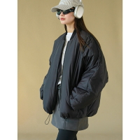【巴黎精品】鋪棉外套休閒夾克-韓版時髦棒球領棉服女外套2色a1ea70