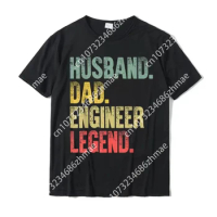 Funny Vintage Shirt Husband Dad Engineer Legend Retro T-Shirt Oversized Men Tees Comfortable