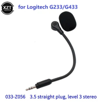 3.5mm Detachable Microphone Aplicable for Logitech G433 G233 for GPro GPROX G 433 233 Pro X Gaming Headphones Microphone