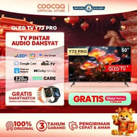 [TERBARU] COOCAA TV 50 inch Y73 Pro - 4K QLED+ - Google TV - 120Hz Motion - S AI Engine - MEMC - Eye