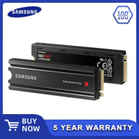 Original Samsung 980 PRO SSD with Heatsink 2TB 1TB PCIe4.0 Gen 4 NVMe M.2 2280 Internal Solid State Heat Control, PS5 Compatible