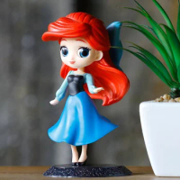 15cm Q Posket Figure Toys Princess Snow White Alice Wonderland Ariel Mermaid Sofia Belle Sleeping Beauty Model Dolls