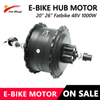 Fatbike Motor 48V 1000W Ebike Brushless Gear Hub Freewheel Rear Drive for 20" 26" Fat Tire Electric Bicycle Snow Bike Engine
