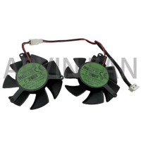 2Pcs/Set GPU Cooler T125010SU Graphics Card Fan For Gaming GTX 1650 Low Profile As Replacement