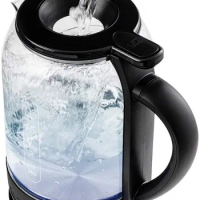 1.5 L Electric Hot Water Glass Kettle Coffee Tea Maker Black