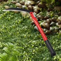 Long Handle Folding Sickle - Ideal For Cutting Wheat Weeding Lawn Mowing And Gardening Grass - Farm Scythe Sickle Garden To C3E9