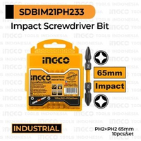[PACK] Impact Screwdriver Bit PH2 + Plus INGCO SDBIM21PH233 Mata Obeng