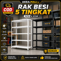 【 Promo Super 60-70% Diskon Besar】AK2-Rak Susun Besi Siku 5 Susun Anti Karat 40x120x200mm Serbaguna 
