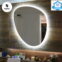 cermin lampu led 50 x 65 cm / cermin dinding  lampu
