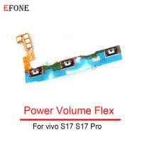 10PCS NEW For vivo S17 S17 Pro Power On Off Button Volume Switch Key Control Flex Cable