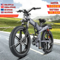 Ebike 48V 29.2AH 1000W Motor Off-Road Electric Bicycle Mountain 26*4.0 Fat Tire City Road Communing Adult Foldable Electric Bike