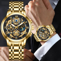 LIGE Sport Mens Watches Fashion Top Brand Luxury Business Automatic Date Watch Men Casual Waterproof Watch Relogio Masculino+Box