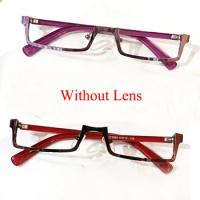 Eva Makinami Mari Illustrious Cosplay Glasses Purple Red Half Frame Eyeglasses Without Lens Anime Costume Props Accessories