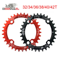 SNAIL 104BCD Chainring Single Mountain Bike Chainwheel Narrow Wide MTB Crown Round Oval Bicycle Chain Ring 32T 34T 36T 38T 40T