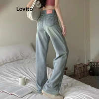 Seluar Jeans Poket untuk Wanita, Gaya Kasual, Warna Pelbagai, L70AD071