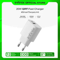 Infinix Charger Kit XC20 - 20W Gan Charger - Type C to C - Charger HP Android - Charger Infinix Whit