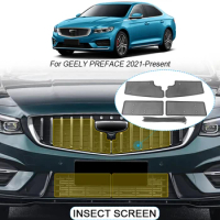 4pcs Car Insect-proof Air Inlet Protection Cover Insert Vent Racing Grill Filter Net Accessory For GEELY Preface 2021-2025