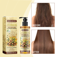 EELHOE Jojoba Oil For Hair Smoothing Split Ends Smoothing Dry Curly Prevent Hair Loss Argan Oil Repa