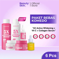 Paket Bebas Komedo Animate Instant Whitening Series 5in1 + Vit C Serum Mencerahkan Kulit Wajah