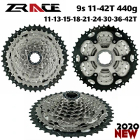 ZRACE Bicycle Cassette 9 Speed MTB bike freewheel 11-40T / 11-42T, Free a adapter