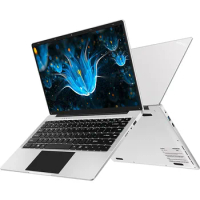 WOZIFAN Laptop 14" Windows 11 6GB RAM 128GB SSD Support 1TB SSD Expansion Laptop 2.4G+5G WiFi BT4.2 USB HDMI 1920x1080FHD Silver