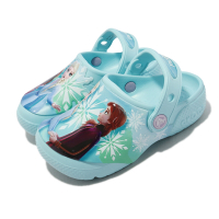 Crocs 童鞋 FL Disney Frozen II Clog 中童 水藍 冰雪奇緣 公主 涼拖鞋 2068044O9