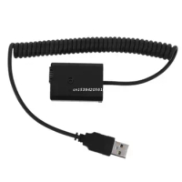 USB to NP-FW50 Dummy Battery Eliminator Power Supply Spring Cable Fit for Sony A7 A7RII A6500 A6400 A6300 A6100 A6000 Dropship