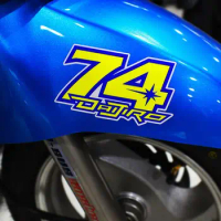 Daijiro Katoh No.74 stickers motorcycle sticker racing stickers reflective motocross decals car styling vinyl for bike scooter