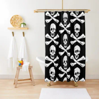 Pirate jolly roger Shower Curtain Bathroom Accessories Bathtub Anime Shower Curtain