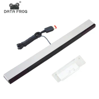 Data Frog Wireless Infrared IR Signal Ray Sensor Receiver Bar For Wii Replacement Sensor Bar for Wii/Wii U Game Console USB Plug