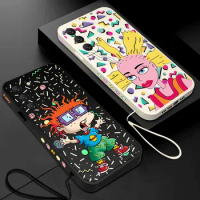 Comedy Animation Rugratses Phone Case For Samsung A53 A50 A52S A51 A72 A71 A73 A81 A32 A22 A20 A30 A21S 4G 5G with Hand Strap