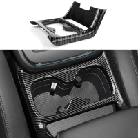 แผงคอนโซลกลางที่วางแก้ว, สำหรับ Honda CRV CR-V 2023 2024, อุปกรณ์ตกแต่งภายใน, วัสดุคาร์บอนไฟเบอร์ AB