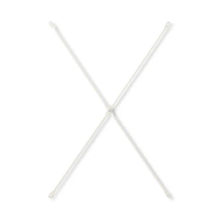 【MUJI 無印良品】SUS交叉桿/亮面淺灰/56/小/9S(大型家具配送)