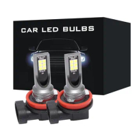 2pcs LED H11 H7 H8 9005 HB3 9006 H1 H4 HB4 Bulbs Car Headlight 3030 Chips 6000K White Auto Fog Lamp Day Running Light 12V