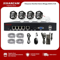 XIHANCAM 4MP Paket CCTV POE 4 Channel 4 Kamera NVR POE 5MP 4CH Paket IP Camera CCTV Rumah NVR Kit 4 