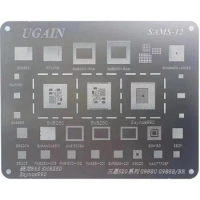 BGA Reballing Stencil for Samsung A10/S20/G988U/988B/BR/SM8250/AM8350/SM385/0Exynos 990/Exynos7870/Snapdragon 865/Snapdragon 888