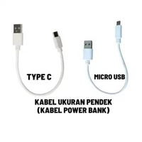 Kabel Data Pendek / Kabel Data Power Bank (TYPE C / MICRO USB) TYPE C