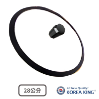 【Korea King】Diamond X 鈦金盾晶鑽不沾深炒鍋專用鍋蓋 28公分(食品級矽膠 保護鍋具不刮傷)