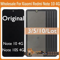 3/5/10Pcs For Xiaomi Redmi Note 10 4G LCD M2101K7AG M2101K7AI Touch Screen Display Replacement Parts For Redmi Note 10S 4G LCD