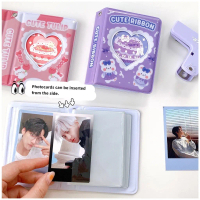 Binder Kartu Foto Kpop 3 Inci/2R Album Foto Lucu Tempat Kartu Foto Mini Buku Kolektor Berongga Hati 