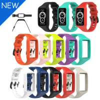 For Huawei band 6 watch Straps Replacement Sport Silicone Watch Band Wrist Strap Adjustable Watchbands For Honor Band 6 Strap