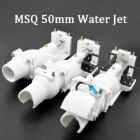 MSQ 50mm Water Jet With 7075 2 blades Propeller Water Thruster With Reverse Buckle 6mm Shaft w/8mmCoupling for RC Model Jet Boat