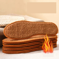 Insole Sepatu Hangat Insoles Winter Plus Velvet Thick Warm Cotton Insoles