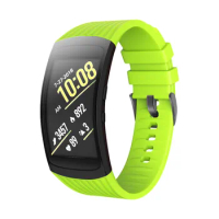 Compatible for Samsung Gear Fit 2 Watch Strap Silicone Wristband L/S Replacement for Samsung Gear Fit 2 Pro / Fit 2 SM-R360 Band