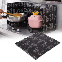 Vách ngăn bếp Gas Stove, tấm cách nhiệt Có Thể Gập Lại bằng nhôm, vách ngăn dầu Gas Stove, bảo vệ dầ